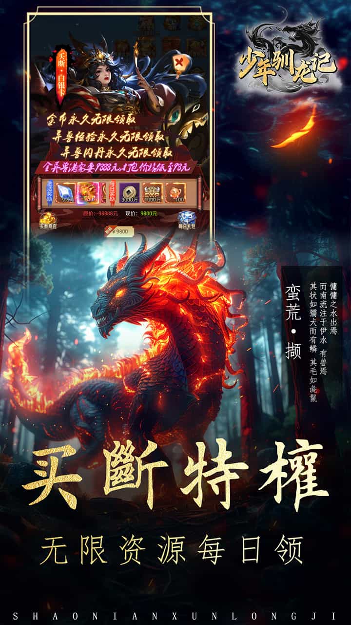 少年驯龙记(0.05折充值送金版)-梨子折扣版图集展示